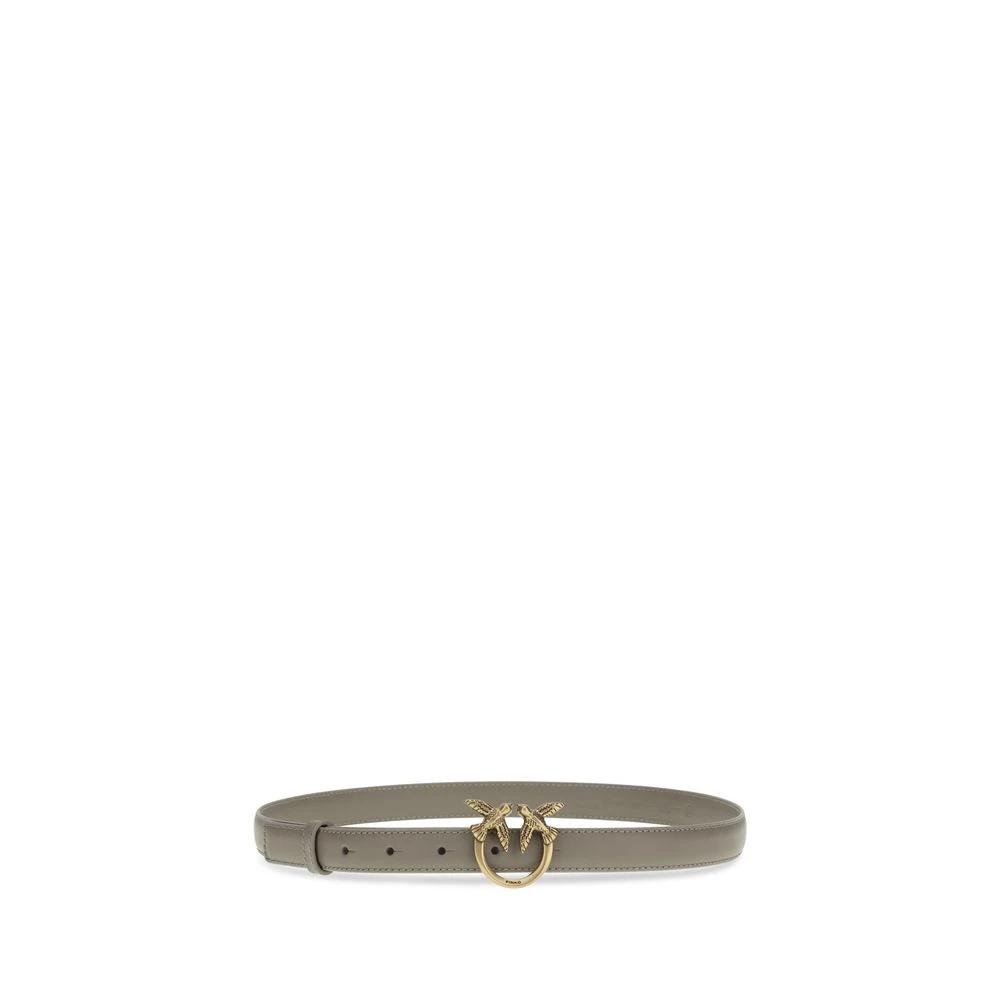 PINKO Brown Calf Leather Bos Taurus Regular Belt by PINKO
