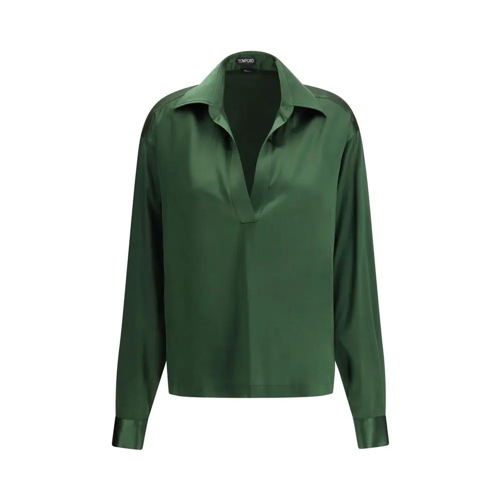 Chemise en soie bicolore Tom Ford
