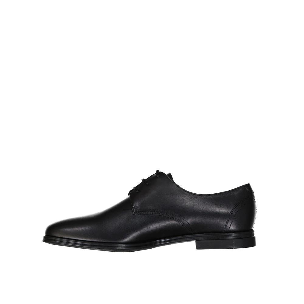 Salvatore Ferragamo Black Calfskin Oxfords And Derbies by Salvatore Ferragamo