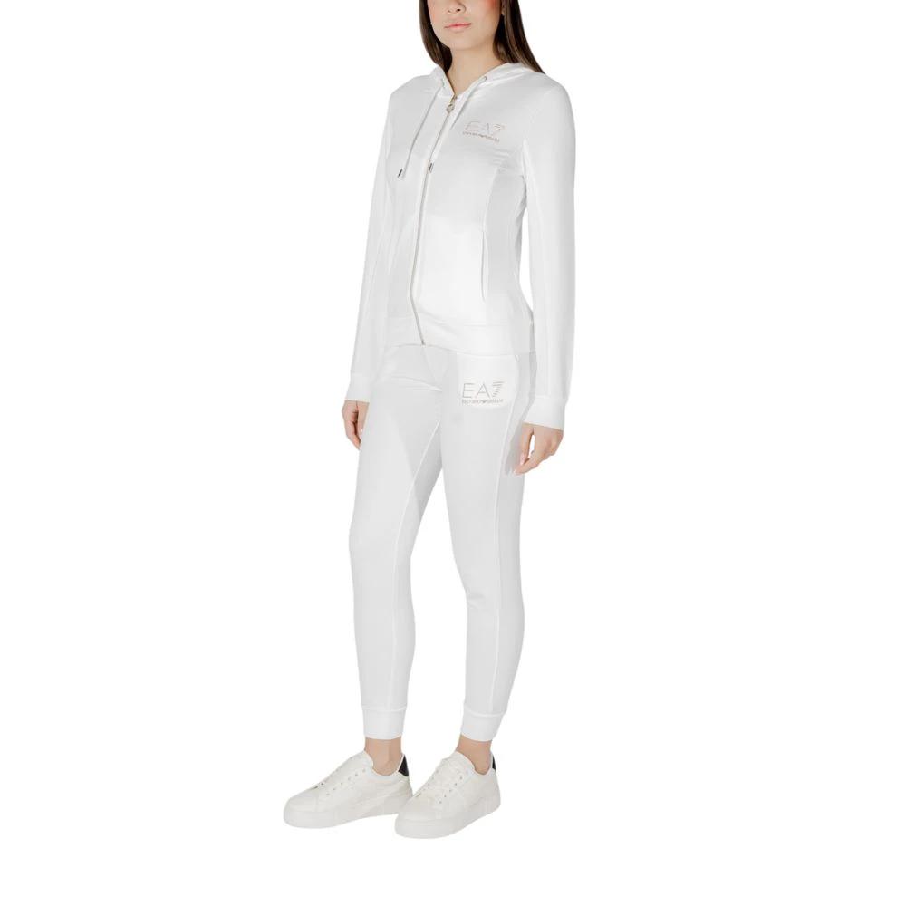 EA7 Emporio Armani Cream Polyester Tracksuit by EA7 Emporio Armani
