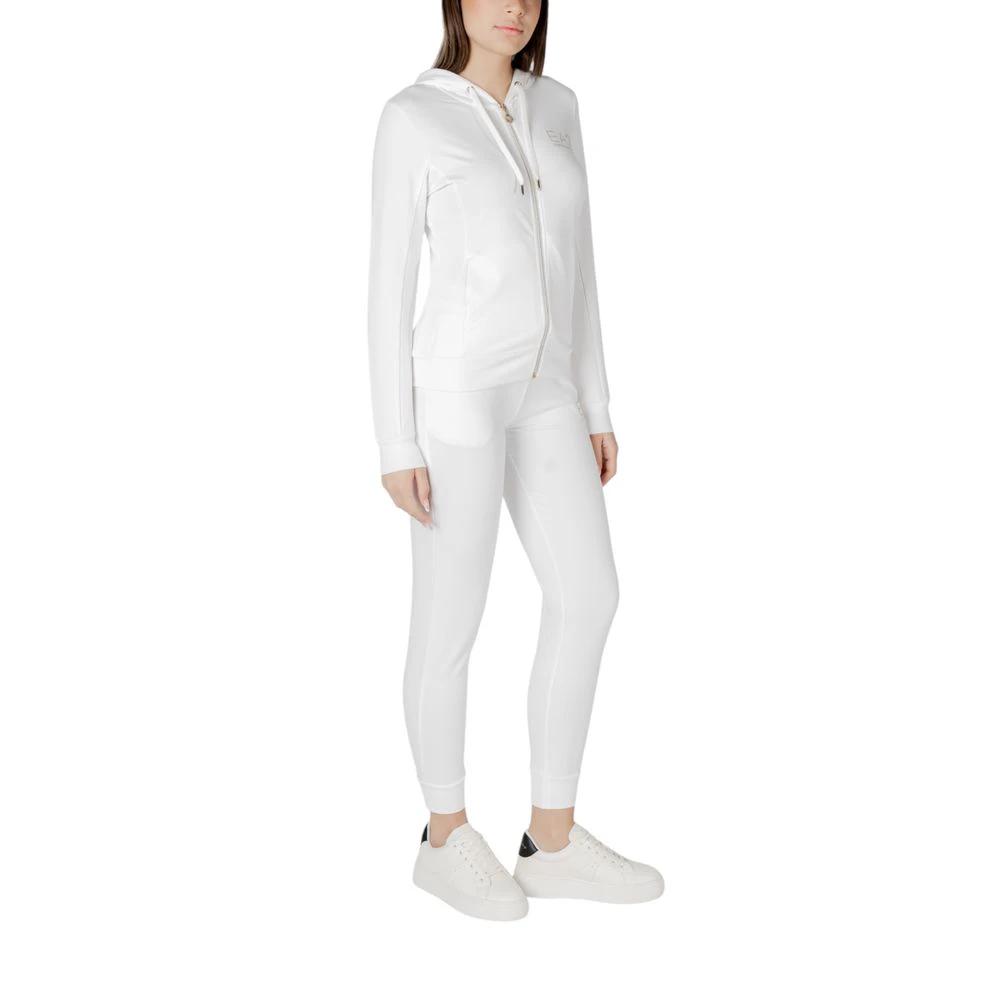 EA7 Emporio Armani Cream Polyester Tracksuit by EA7 Emporio Armani