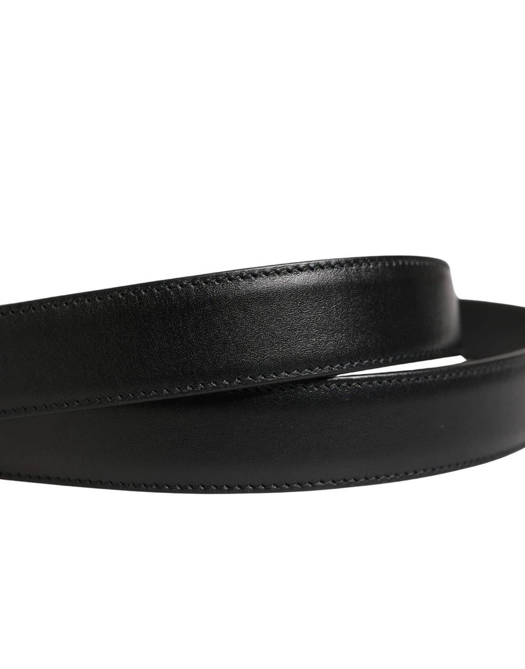Ceinture Dolce &amp; Gabbana pour homme, en cuir noir classique avec boucle en métal