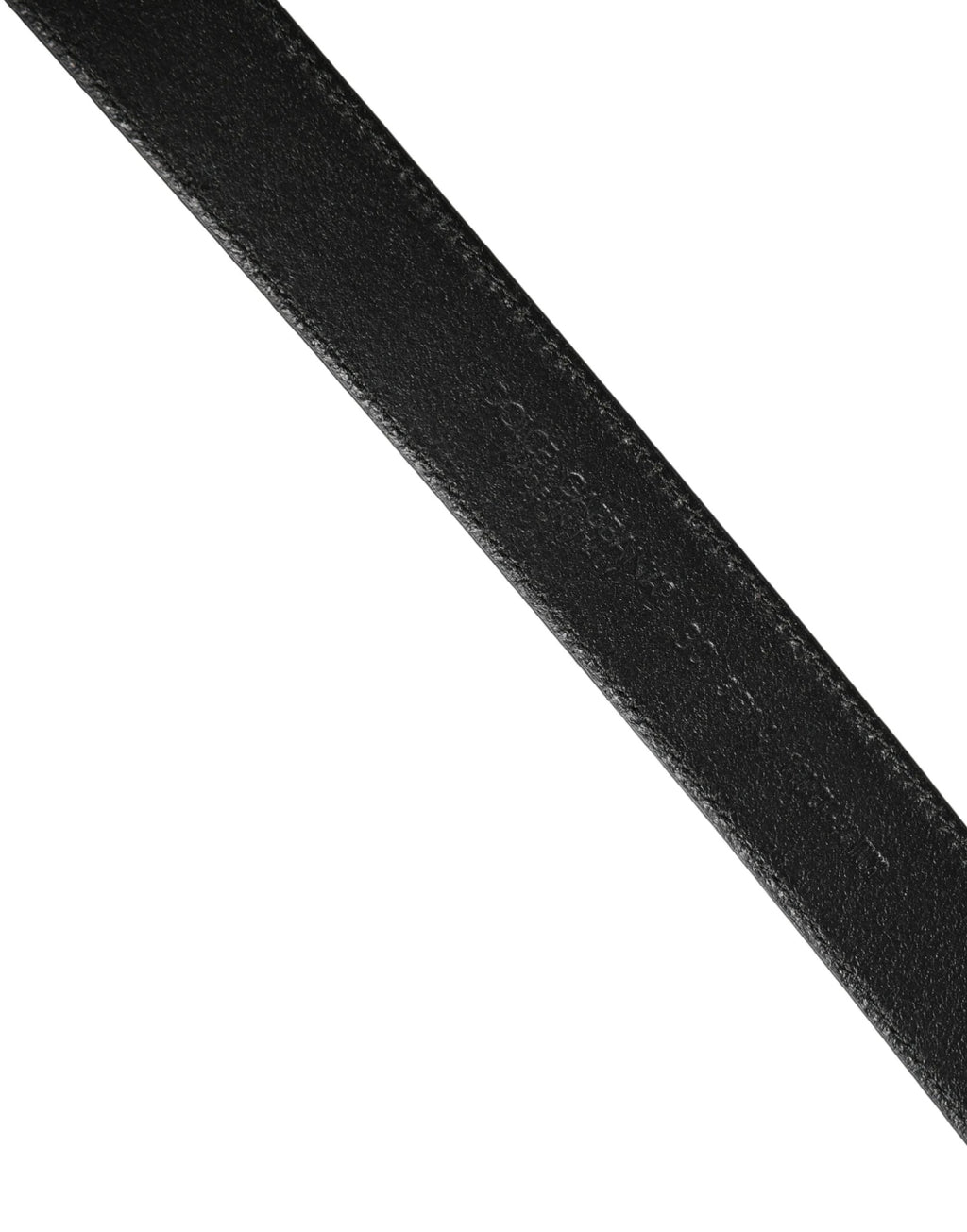 Ceinture Dolce &amp; Gabbana pour homme, en cuir noir classique avec boucle en métal