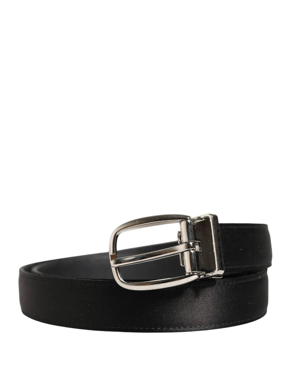 Ceinture Dolce &amp; Gabbana pour homme, en cuir noir classique avec boucle en métal