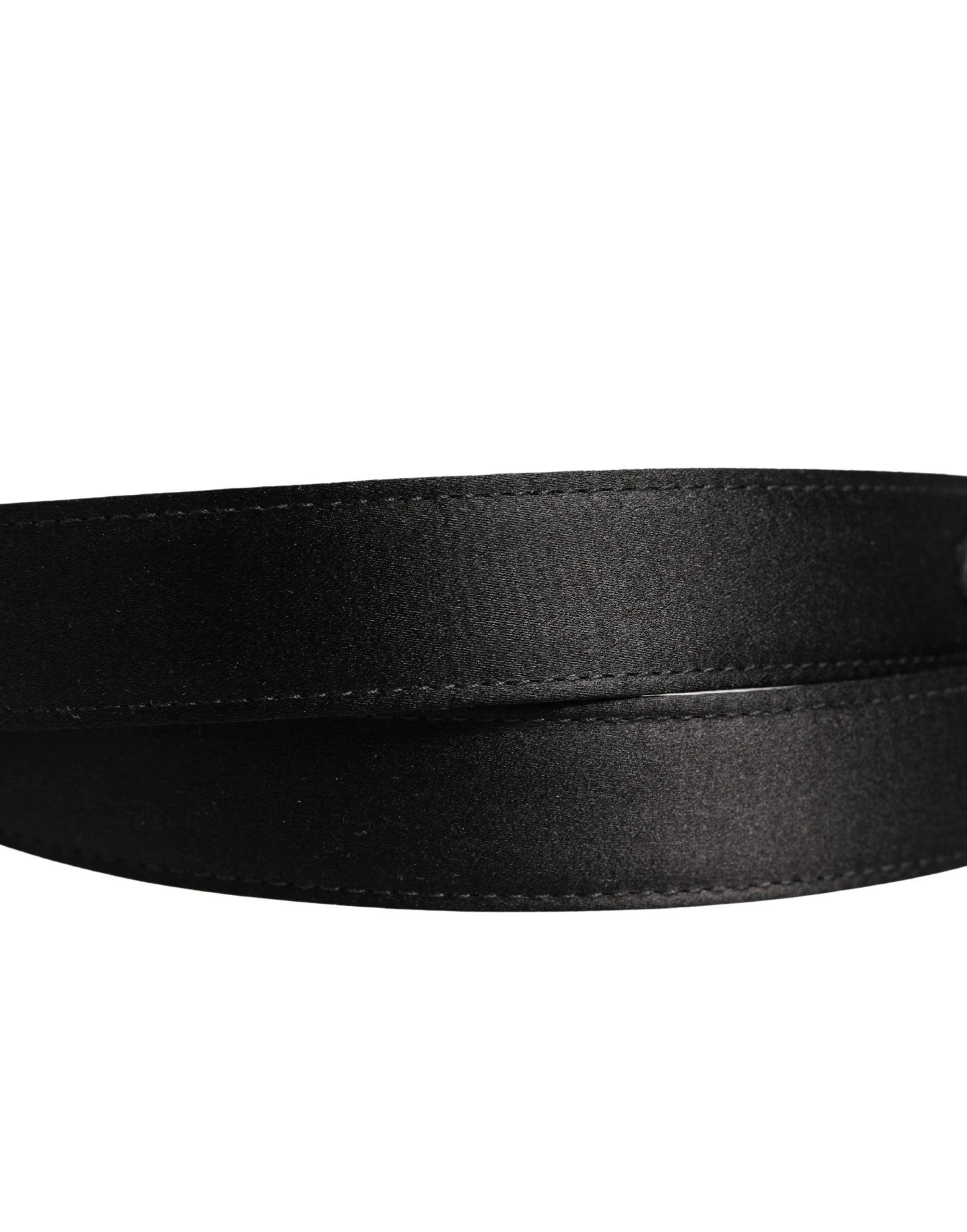 Ceinture Dolce &amp; Gabbana pour homme, en cuir noir classique avec boucle en métal