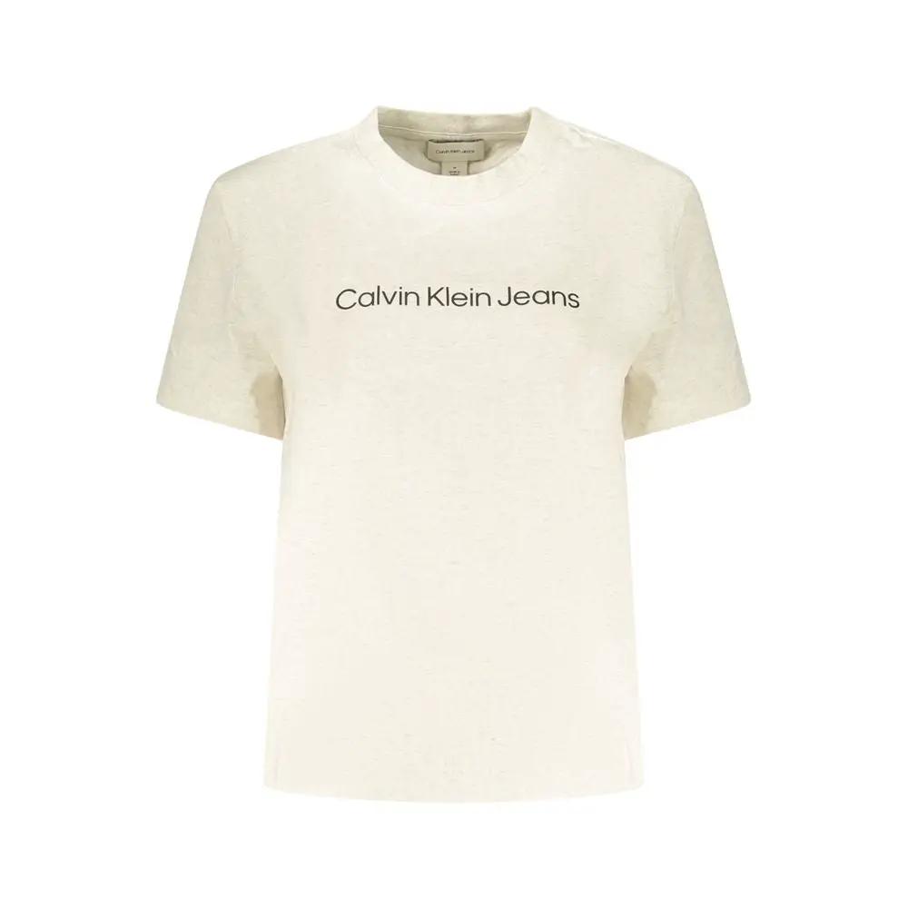 Calvin Klein Beige Cotton Women T-Shirt