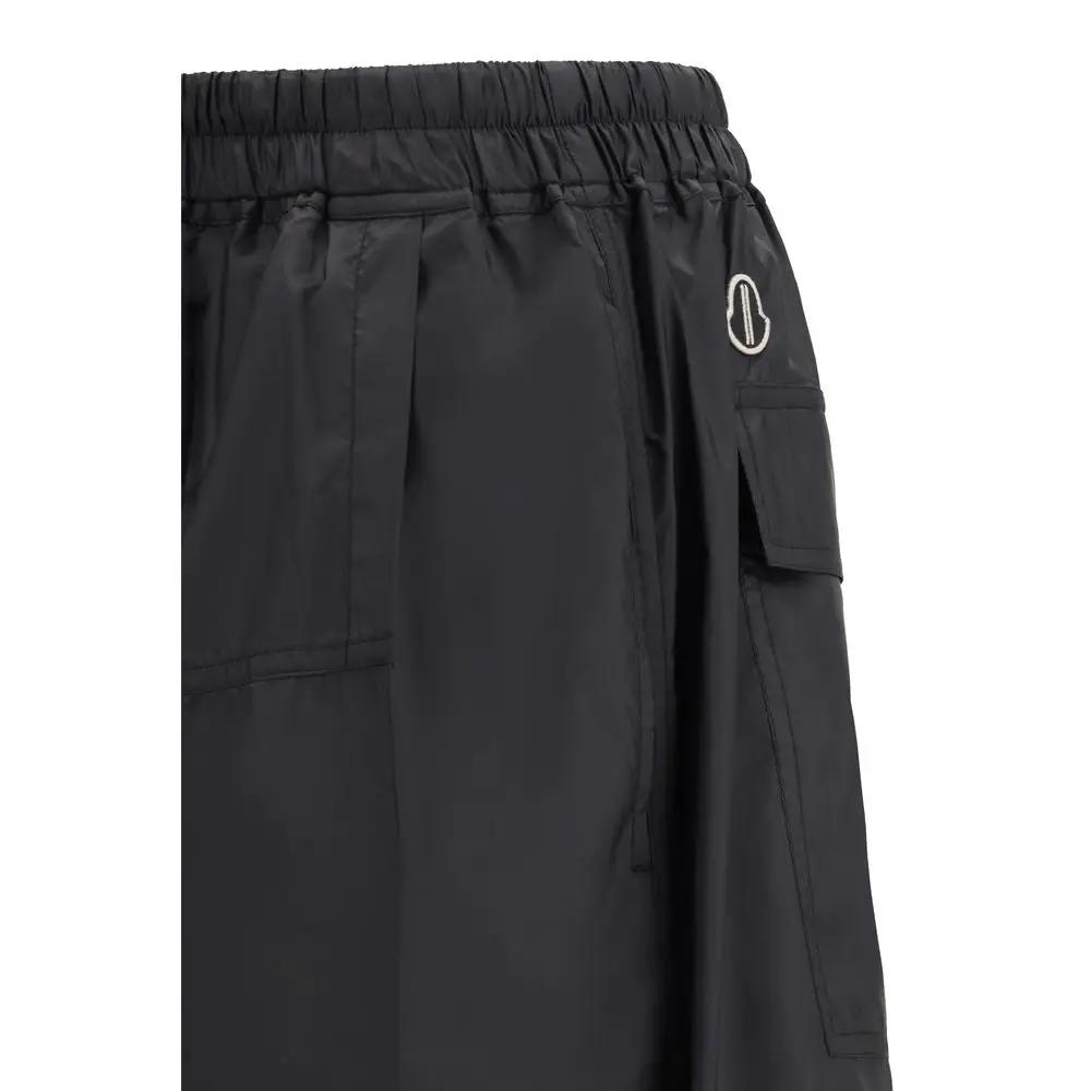 Short bermuda noir en polyester Moncler x Rick Owens