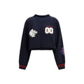 Sweat-shirt en coton bleu Off-White