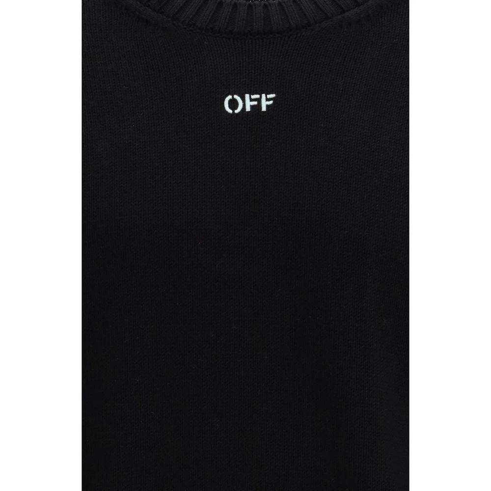 Off-White Black Cotton Sweatshirt Off-White