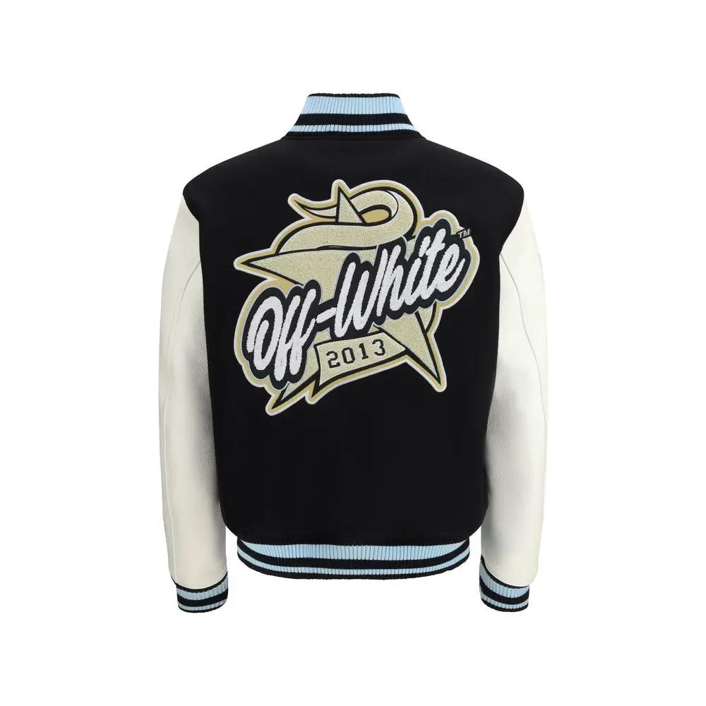 Bomber en laine noir Off-White