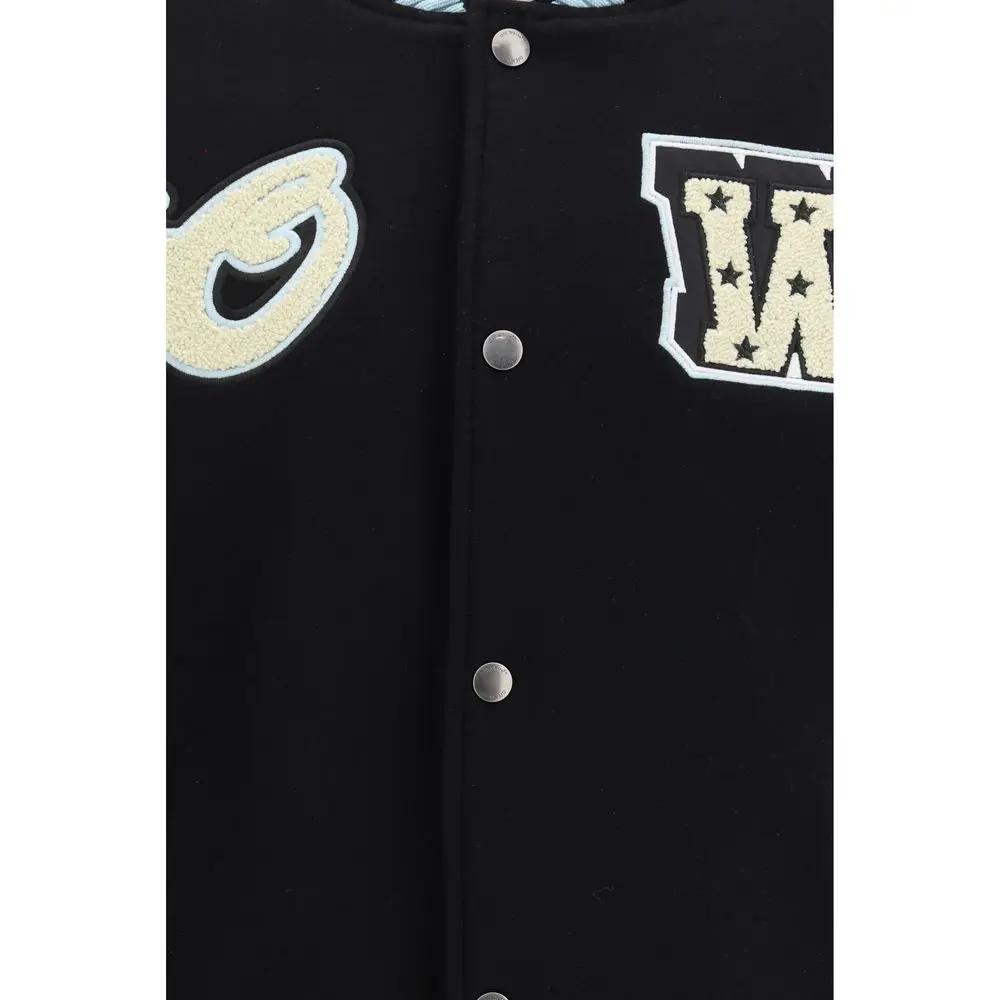Bomber en laine noir Off-White
