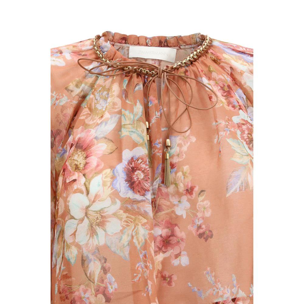 Blouse en coton multicolore Zimmermann