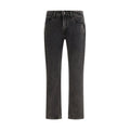 Jean droit en coton noir 7FOR