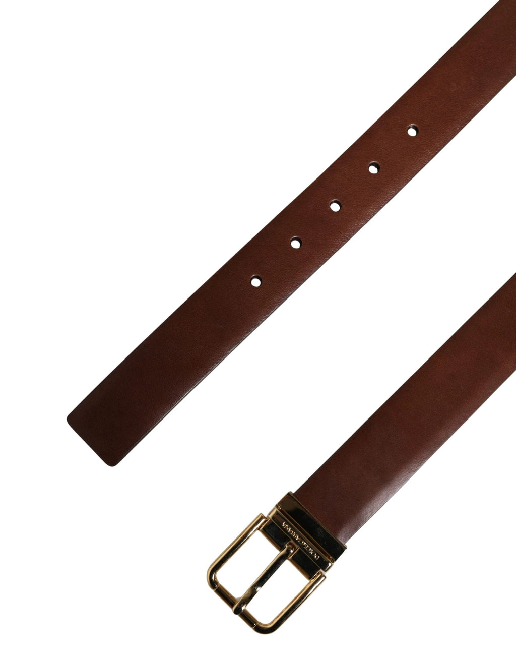 Ceinture Dolce &amp; Gabbana pour homme, en cuir marron classique avec boucle en métal