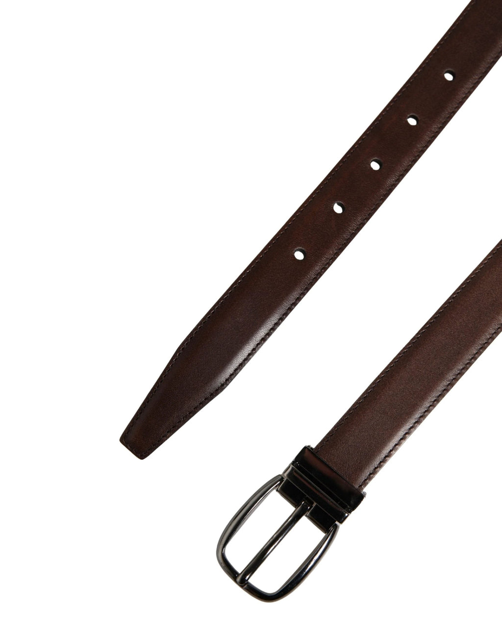 Ceinture Dolce &amp; Gabbana pour homme, en cuir marron classique avec boucle en métal