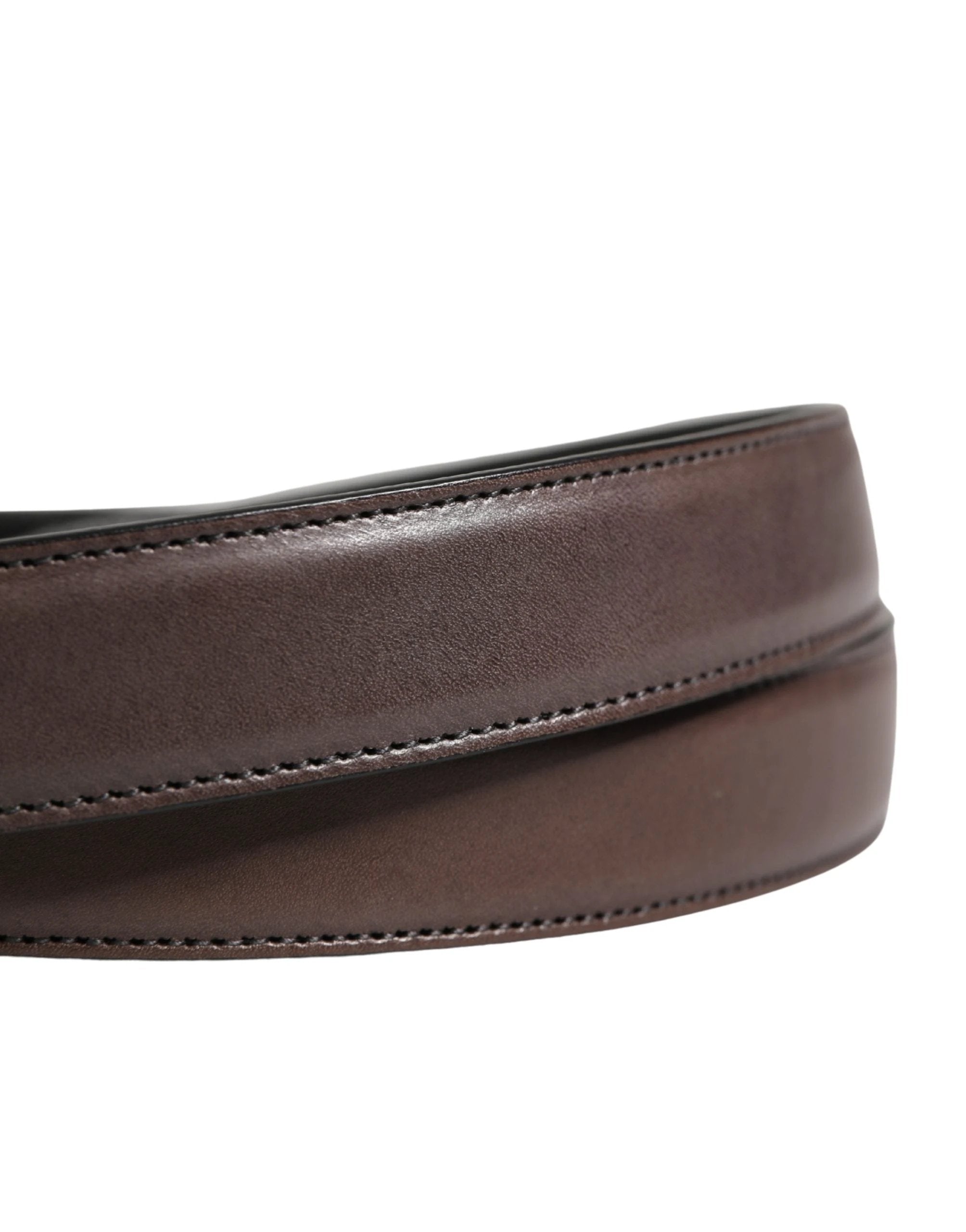 Ceinture Dolce &amp; Gabbana pour homme, en cuir marron classique avec boucle en métal