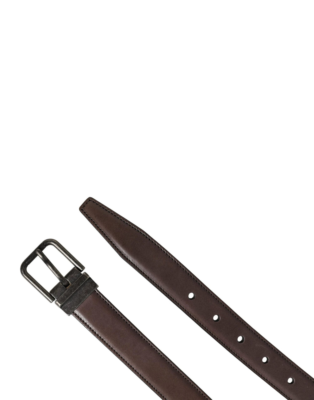 Ceinture Dolce &amp; Gabbana pour homme, en cuir marron classique avec boucle en métal