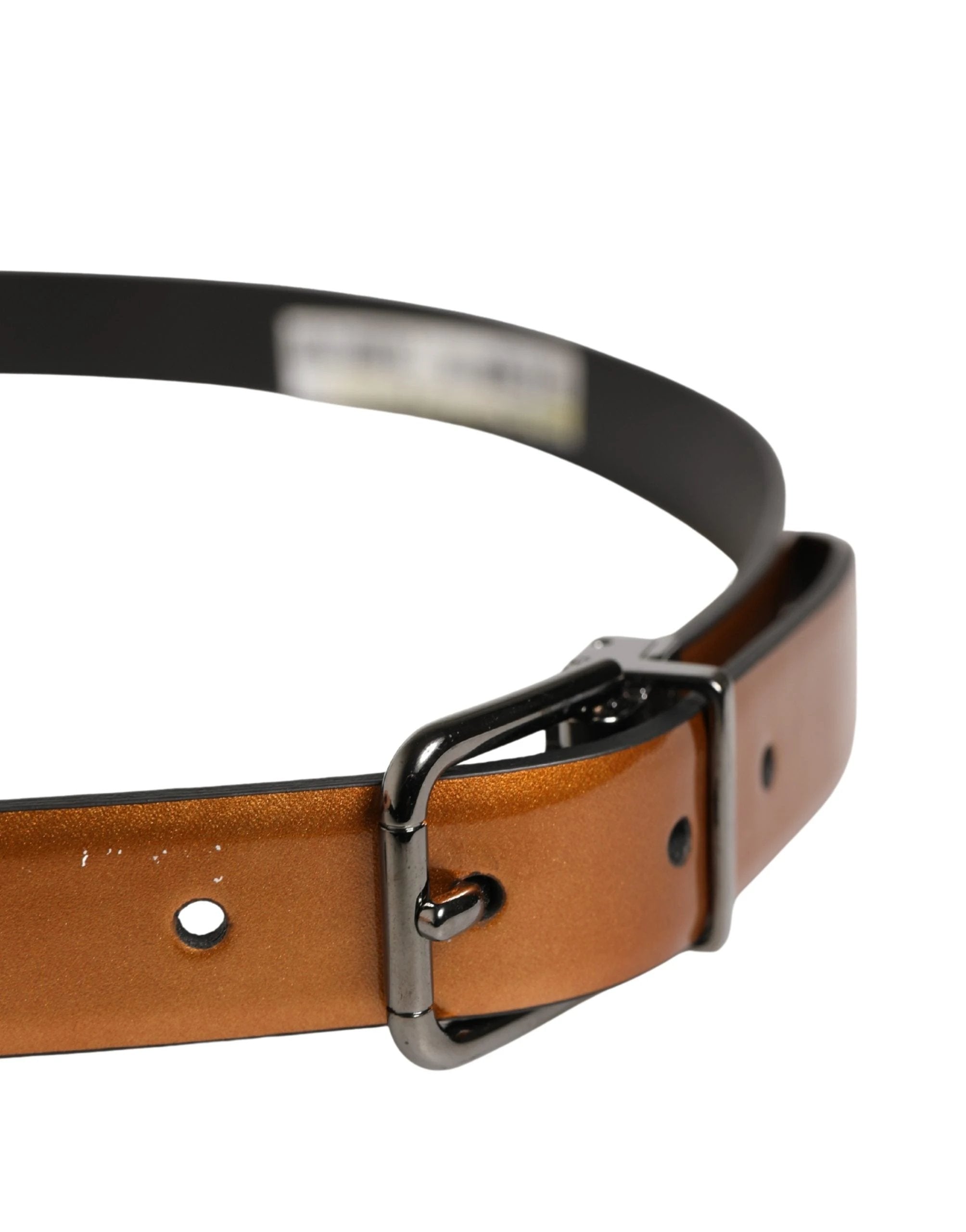 Ceinture Dolce &amp; Gabbana pour homme, en cuir marron classique avec boucle en métal