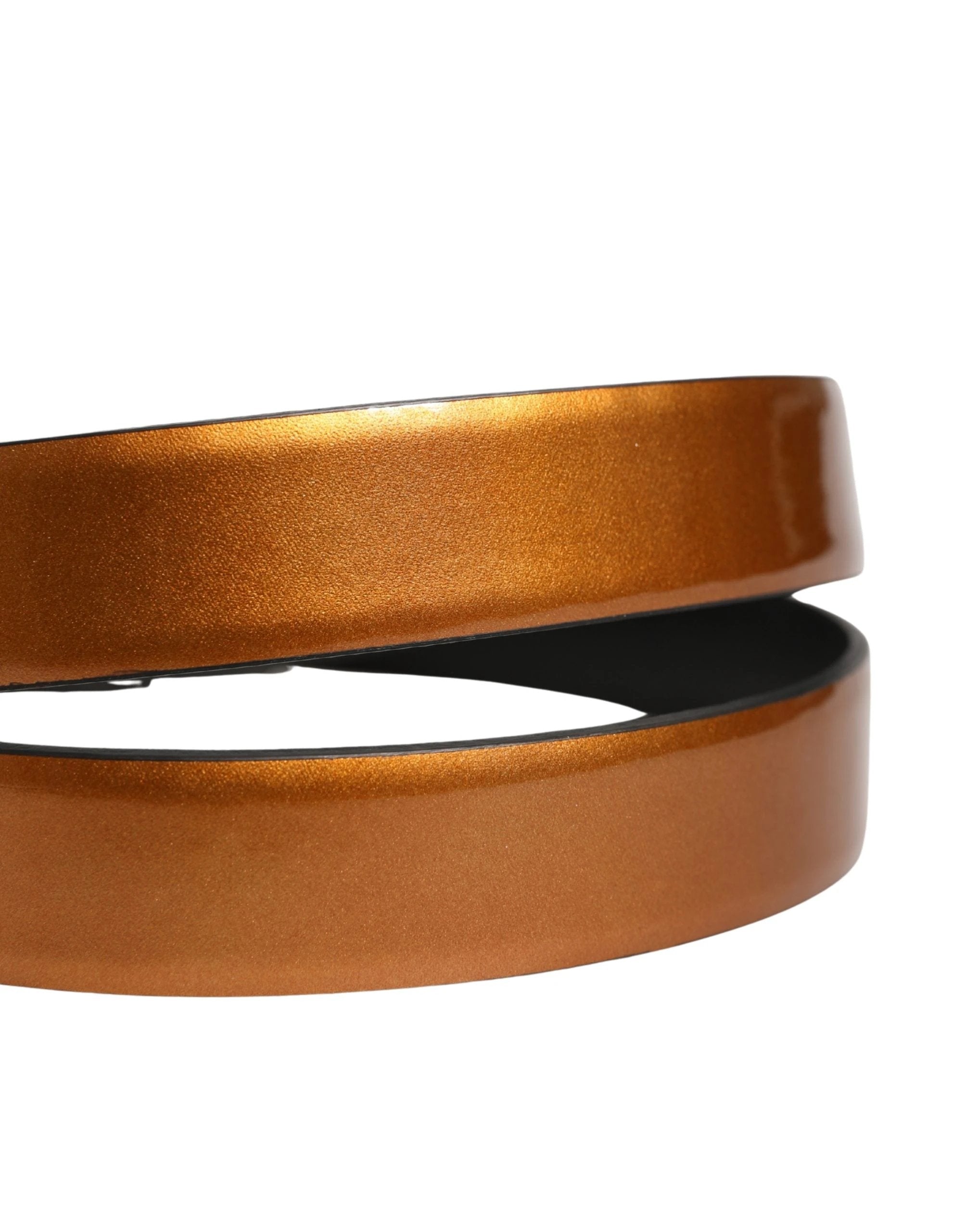 Ceinture Dolce &amp; Gabbana pour homme, en cuir marron classique avec boucle en métal