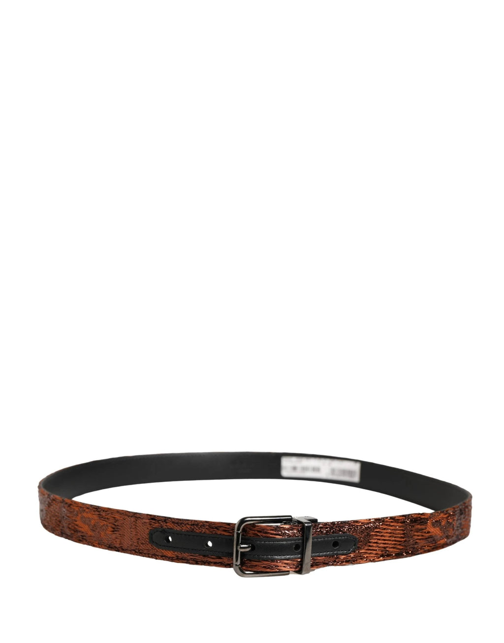Ceinture Dolce &amp; Gabbana pour homme, marron, classique, en polyester avec boucle en métal