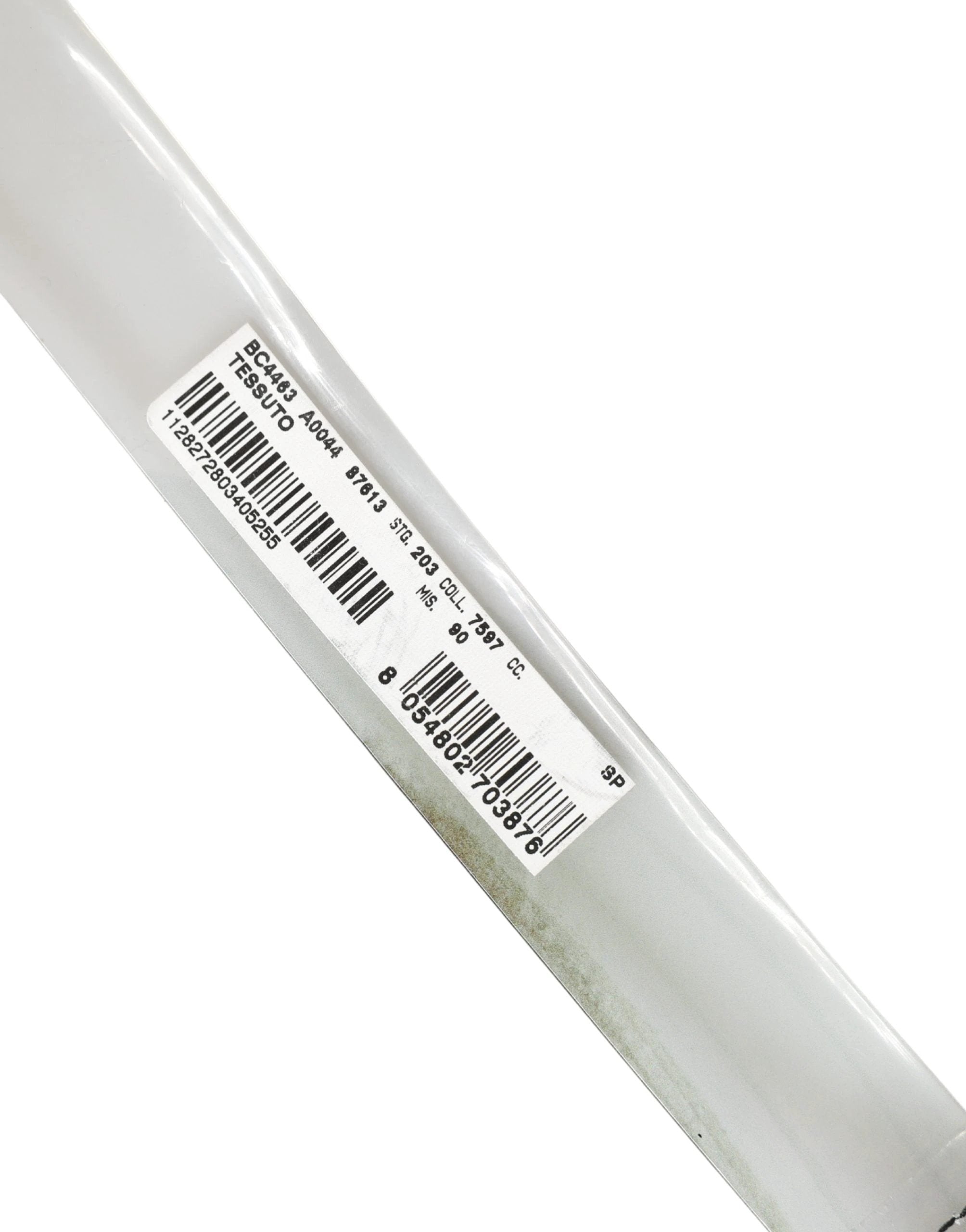 Ceinture Dolce &amp; Gabbana pour homme, blanche à motif floral, en PVC avec boucle en métal argenté