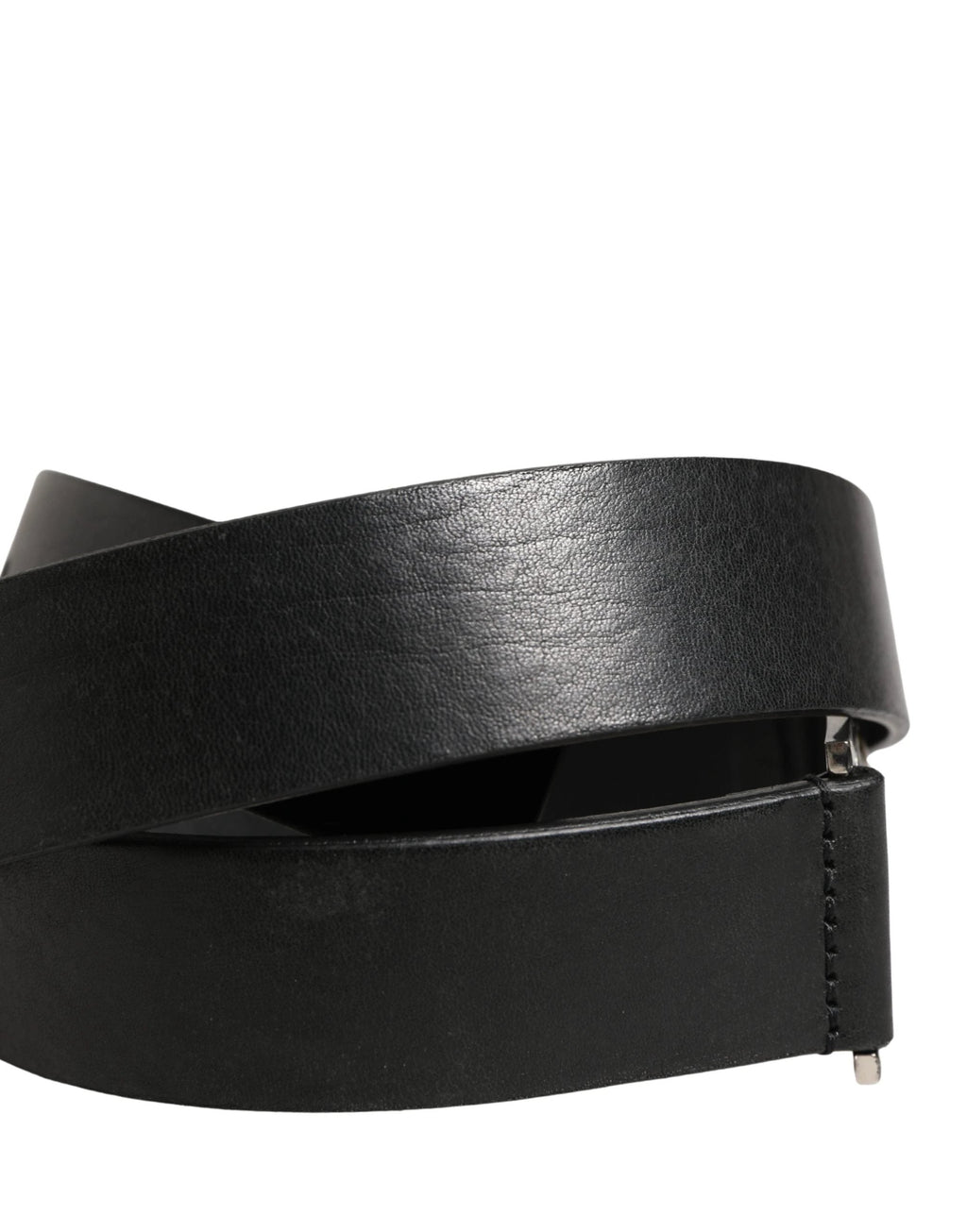 Ceinture Dolce &amp; Gabbana pour homme, en cuir noir classique avec boucle en métal