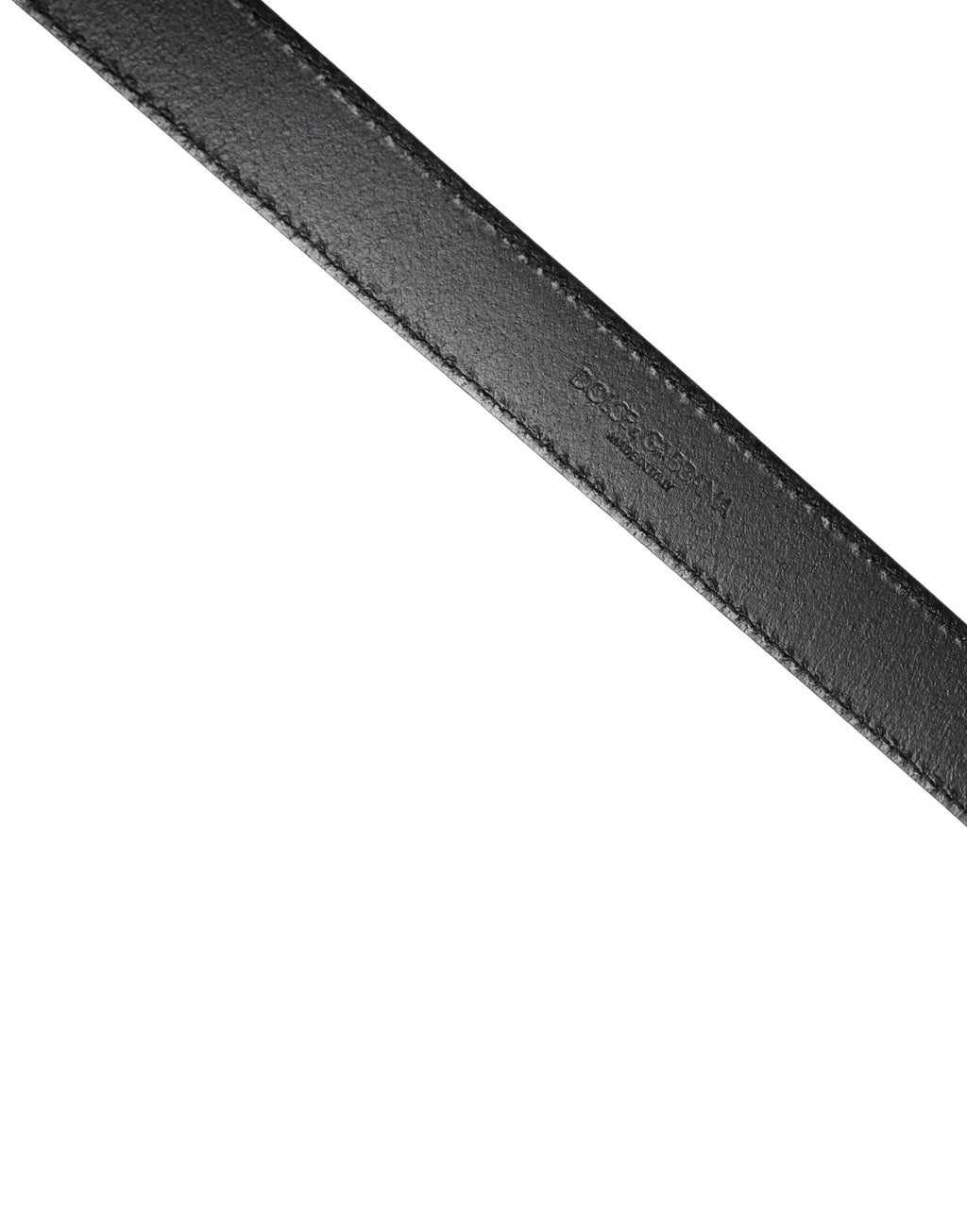 Ceinture Dolce &amp; Gabbana pour homme, en cuir noir classique, avec boucle carrée