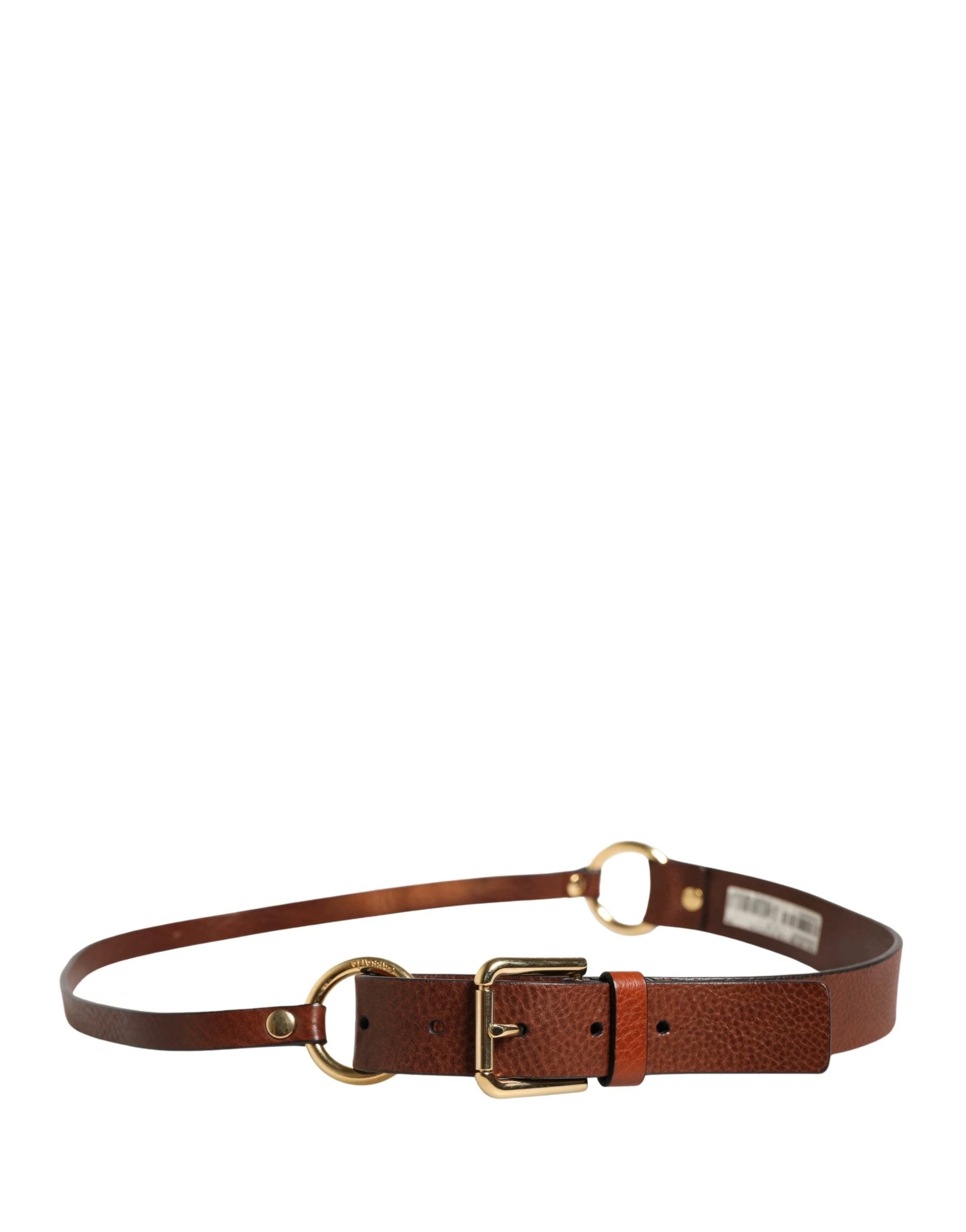 Ceinture Dolce &amp; Gabbana pour homme, en cuir marron classique avec boucle en métal