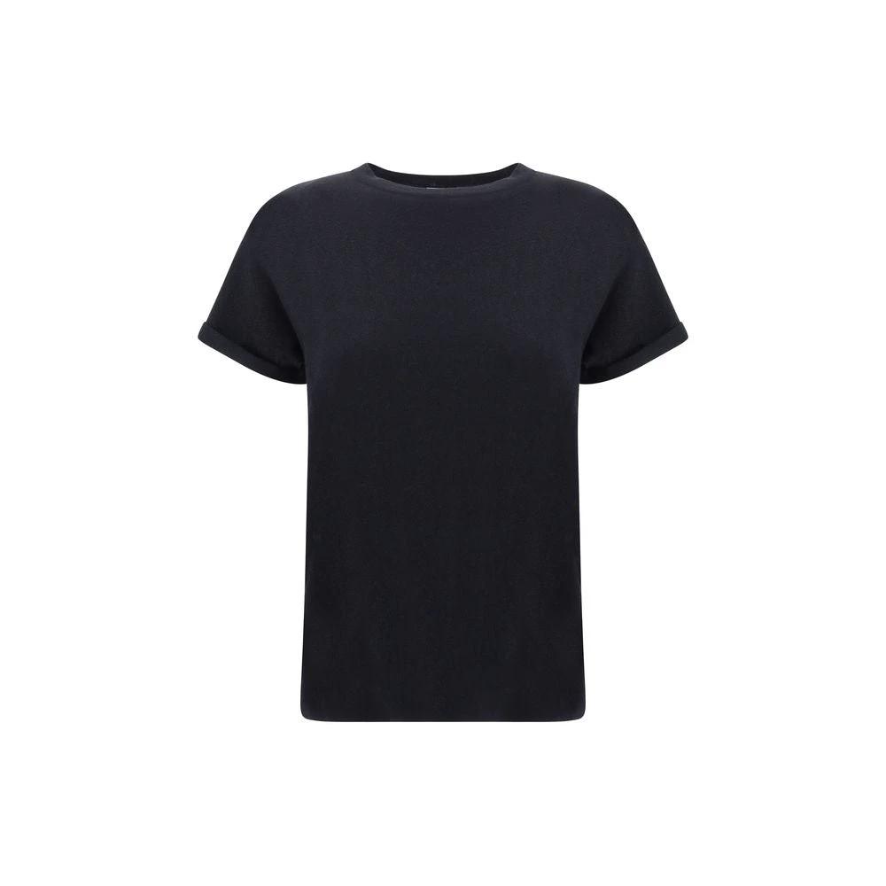 Brunello Cucinelli Black Nylon T-Shirt by Brunello Cucinelli