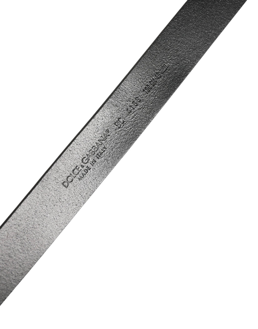 Ceinture Dolce &amp; Gabbana pour homme, en cuir noir classique avec boucle logo.