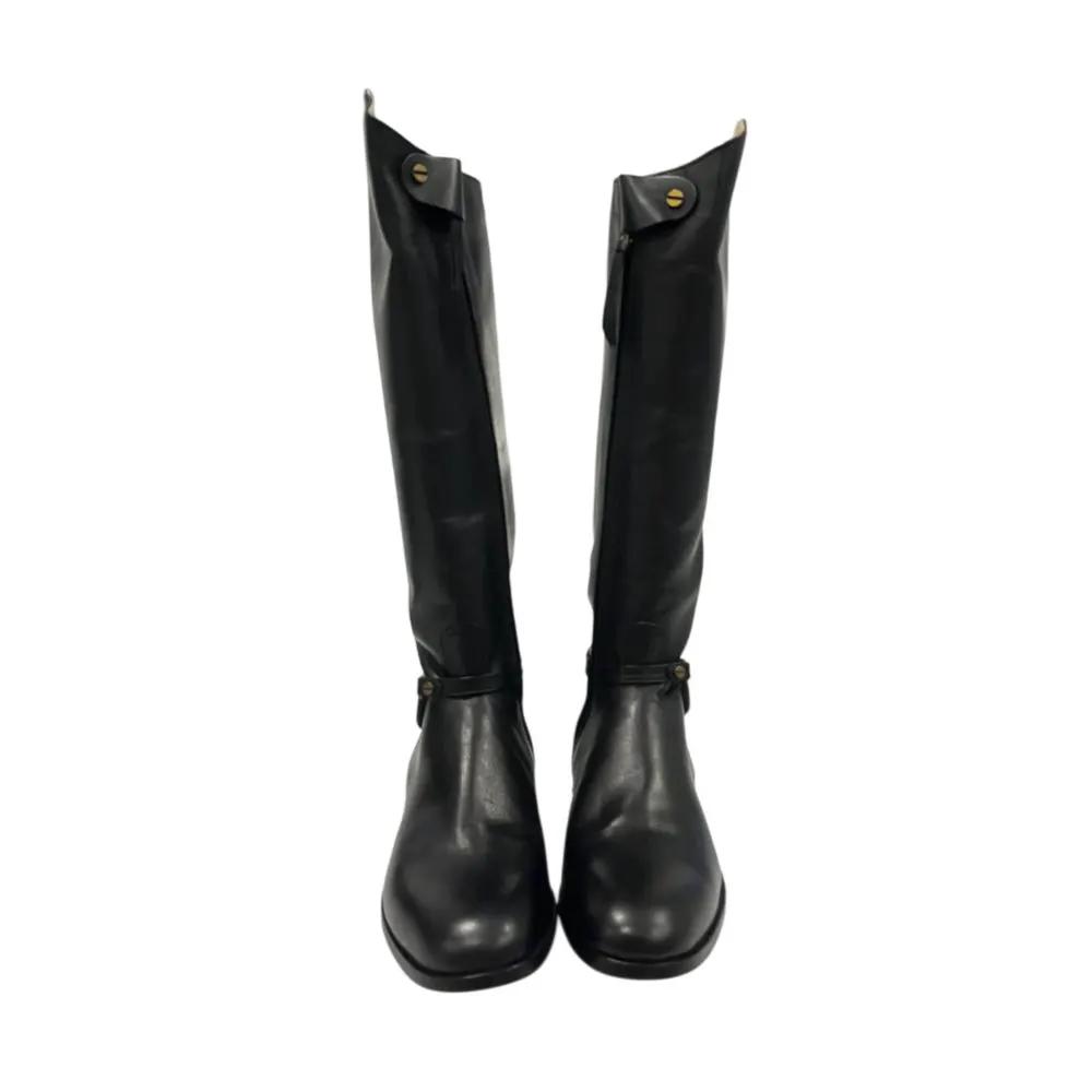Bottes Borbonese en cuir noir pour femmes