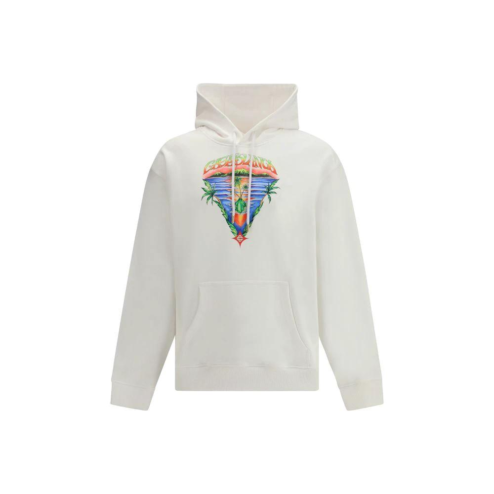 Sweat-shirt en coton blanc Casablanca