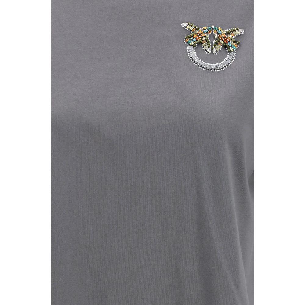 PINKO Gray Cotton T-Shirt by PINKO
