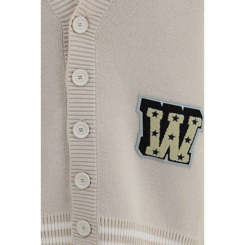 Off-White Beige Cotton Cardigan by Off-White