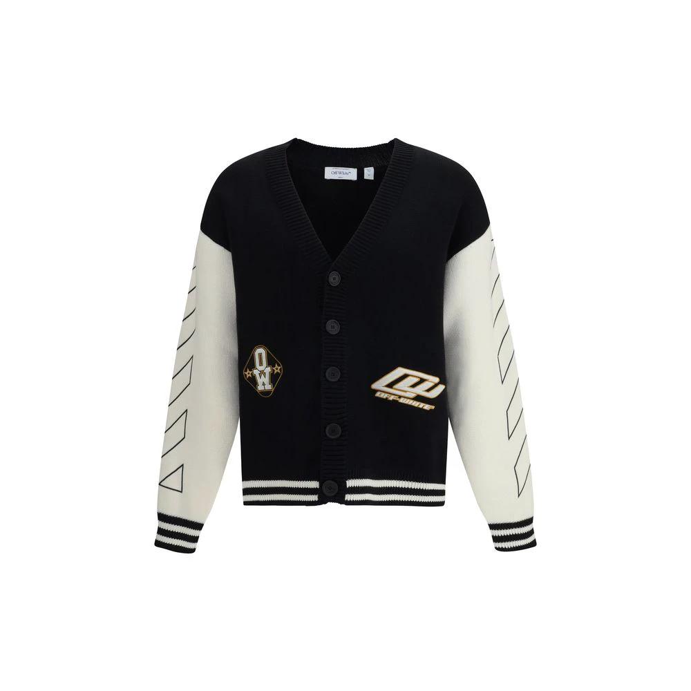 Off-White Black Cotton Cardigan by Off-White
