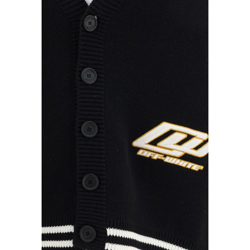 Off-White Black Cotton Cardigan by Off-White