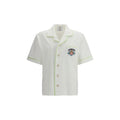 Chemise Casablanca blanche en coton à manches courtes