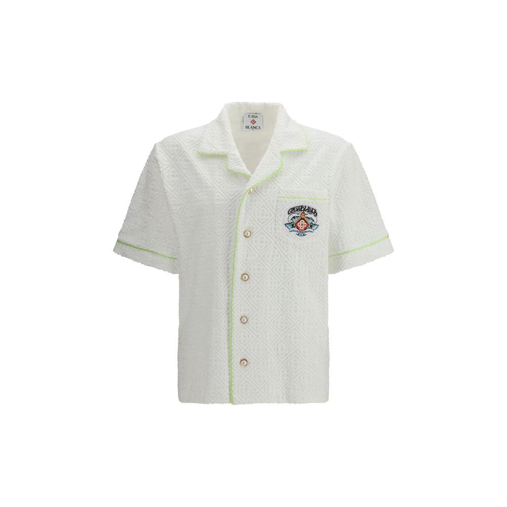 Chemise Casablanca blanche en coton à manches courtes