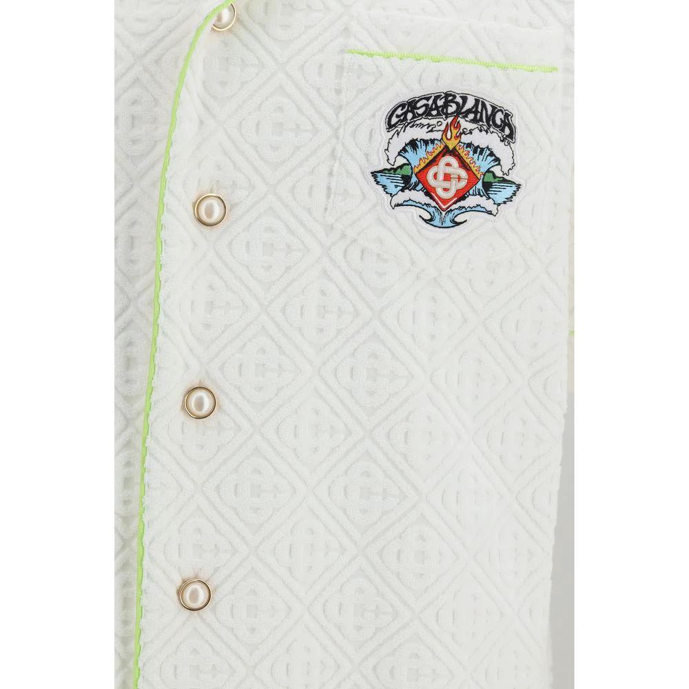 Chemise Casablanca blanche en coton à manches courtes
