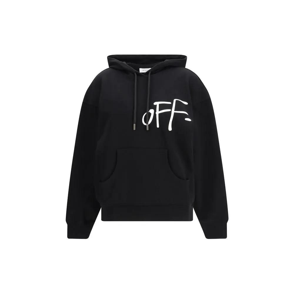Off-White Black Cotton Sweatshirt