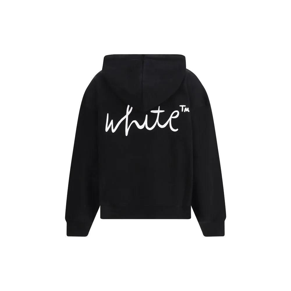 Off-White Black Cotton Sweatshirt