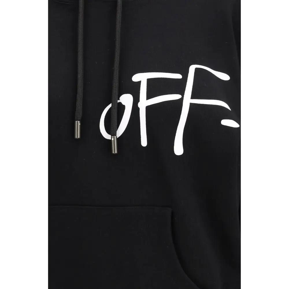 Off-White Black Cotton Sweatshirt