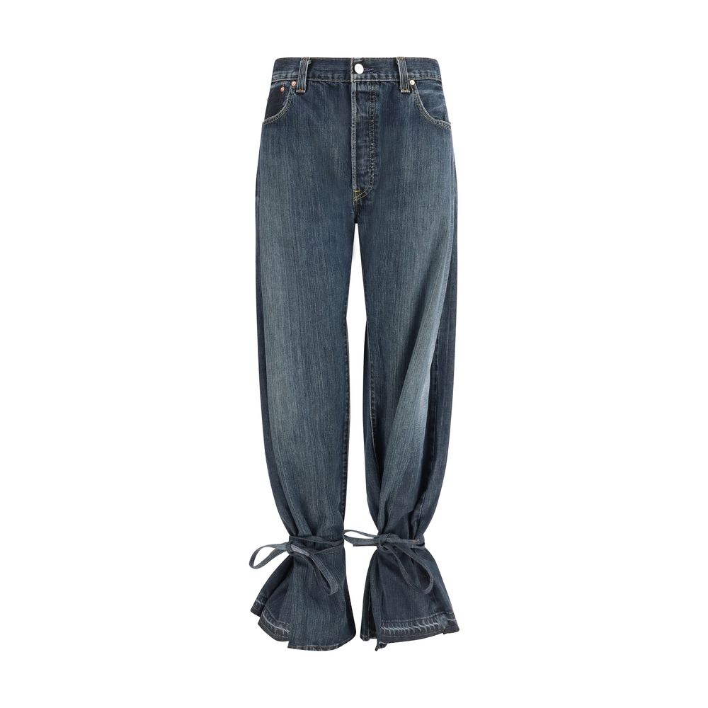 Jean droit en coton gris ELV DENIM