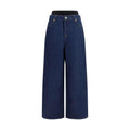 7FOR Blue Cotton Relaxed Fit Jeans 7FOR