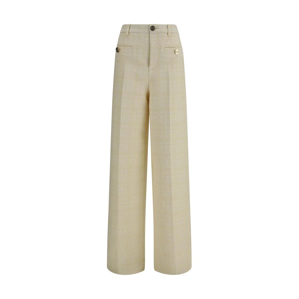 Pantalon décontracté Gucci en coton beige
