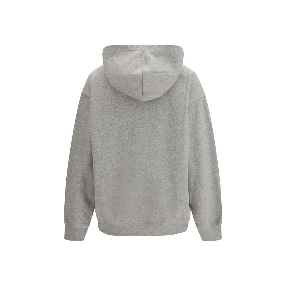 Sweat-shirt en coton gris Ganni
