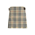Jupe courte en laine multicolore Burberry