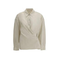 Chemise habillée en coton beige Lemaire