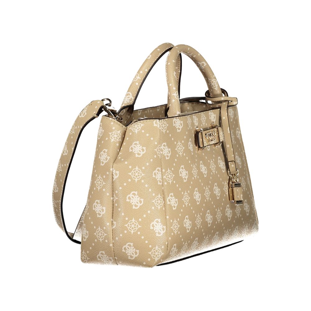 Sac à main Guess Jeans beige en polyuréthane pour femme