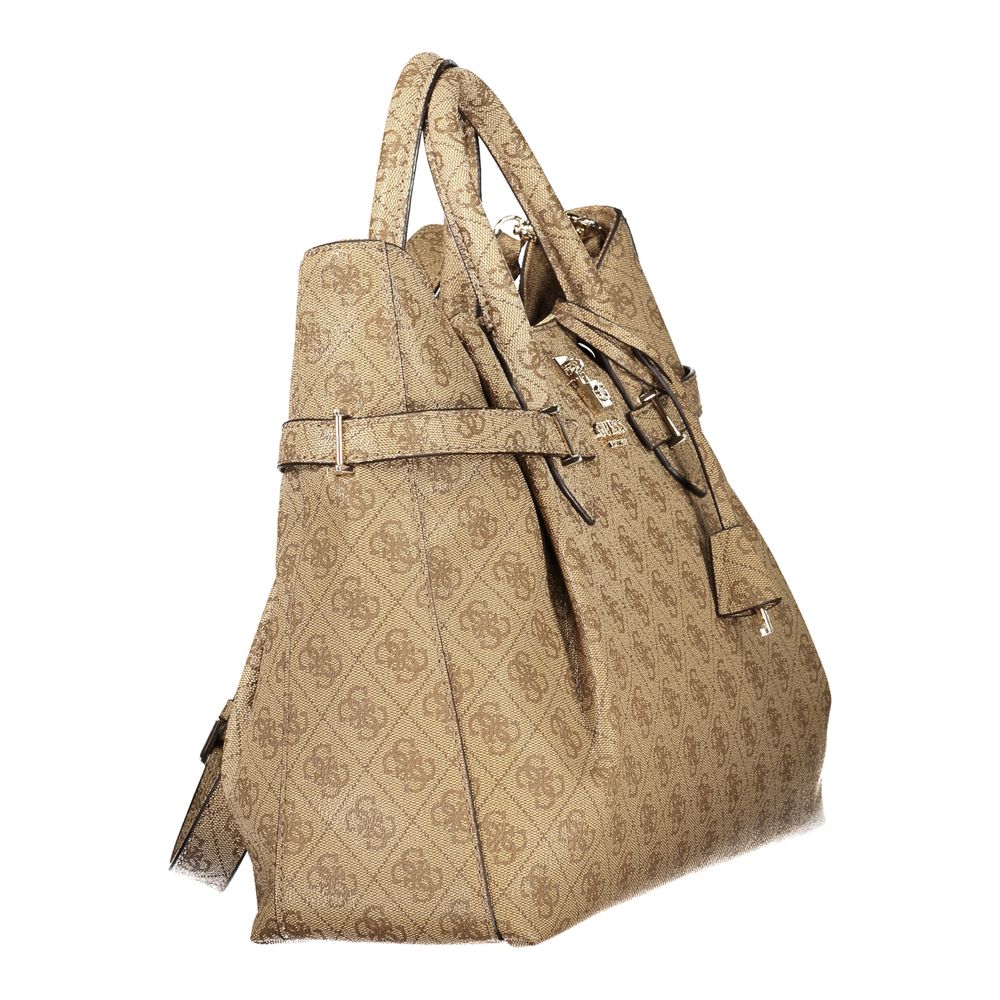 Sac à main Guess Jeans beige en polyuréthane pour femme